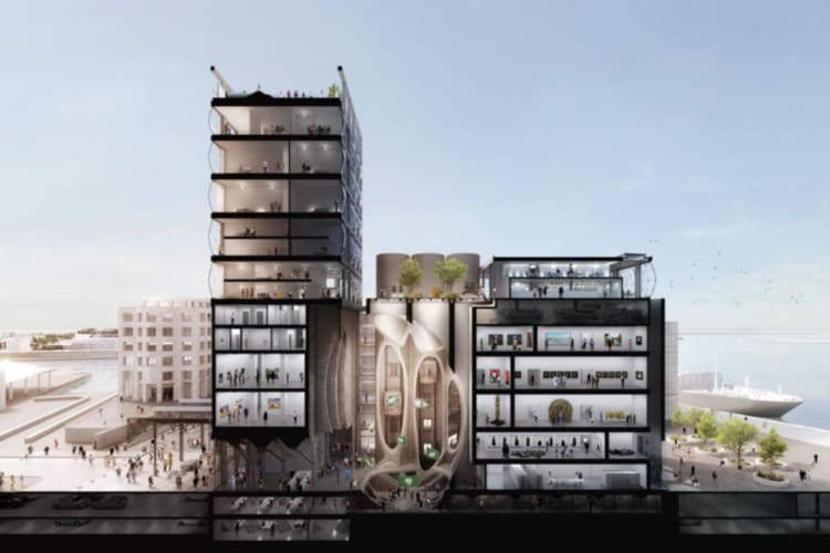 Silo hotel interior look